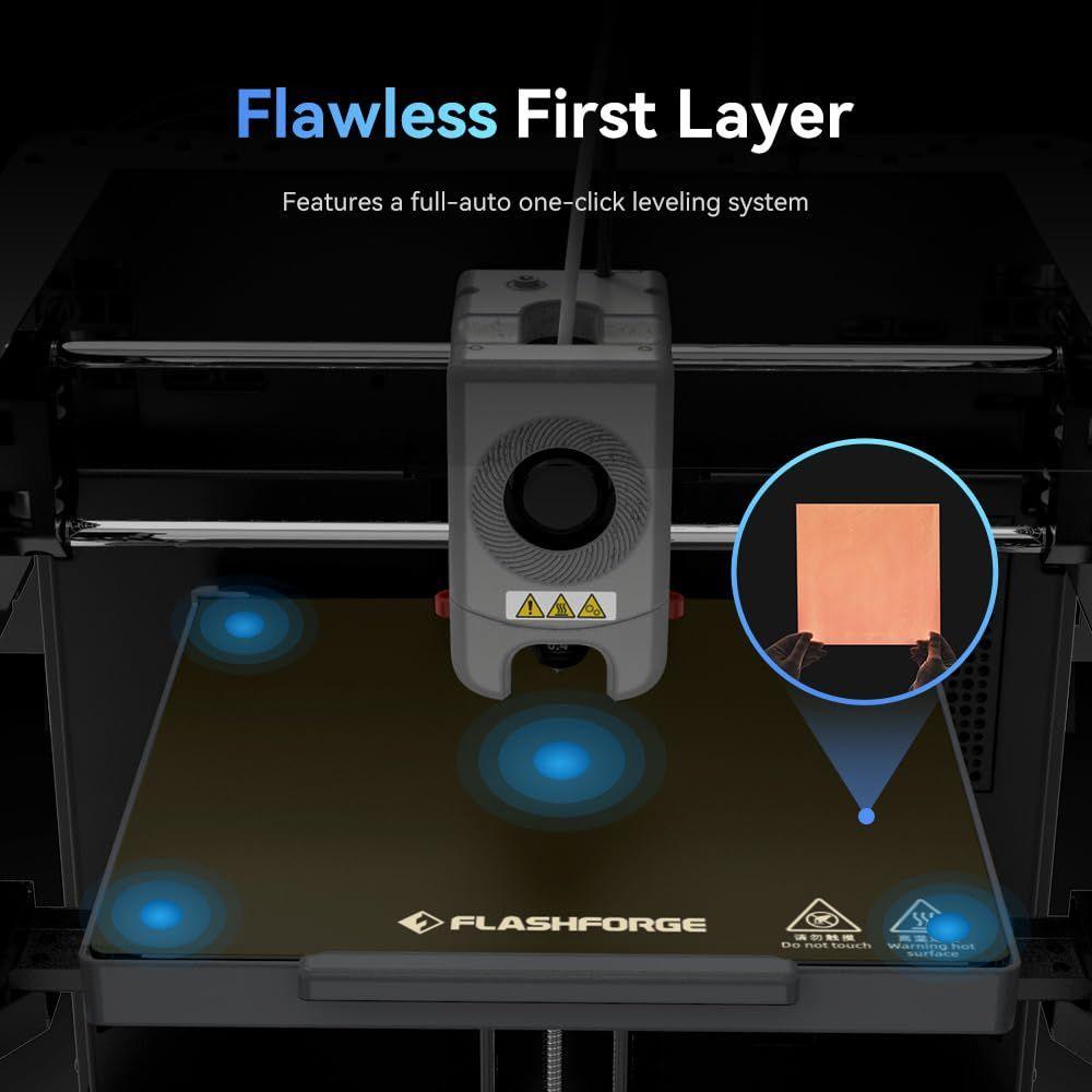 Impressora 3D FLASHFORGE Adventurer 5M com nivelamento automático 280C
