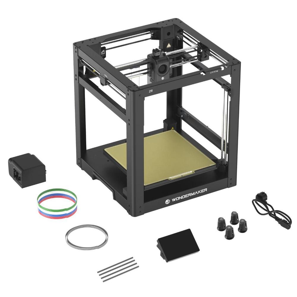 Impressora 3D WonderMaker ZR CoreXY Multicolorida Auto Nivelamento 300x300x300 127V/220V