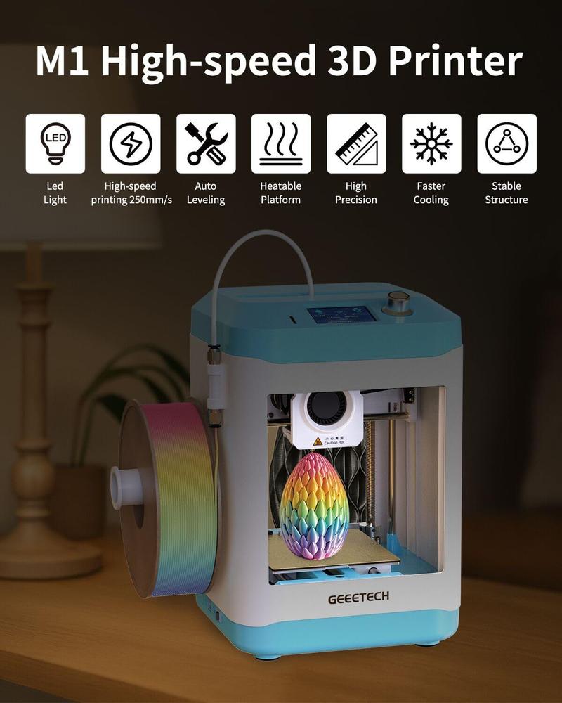 Impressora 3D XZN Mini para crianças e iniciantes com nivelamento automático