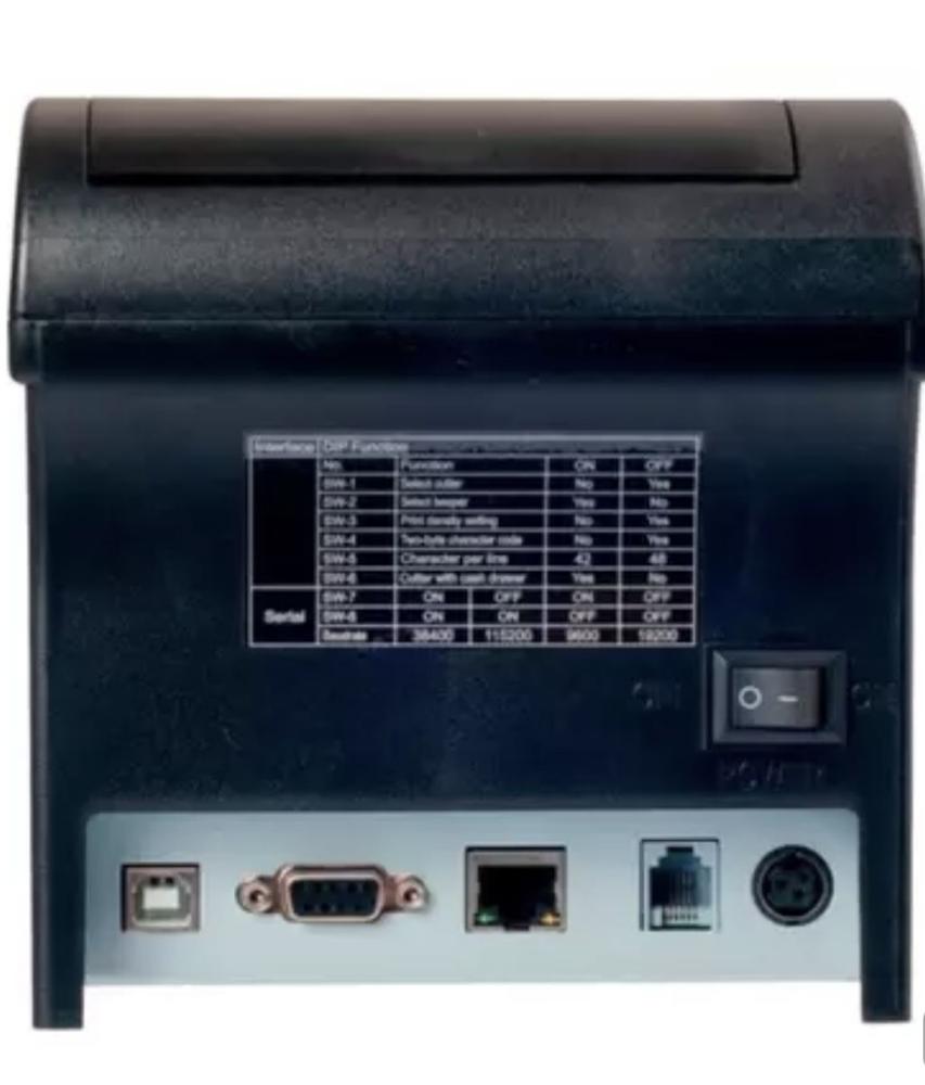 Impressora de Cupons Elgin I8, USB, Ethernet, Bivolt, Guilhotina, Preto - 46I8USECKD00