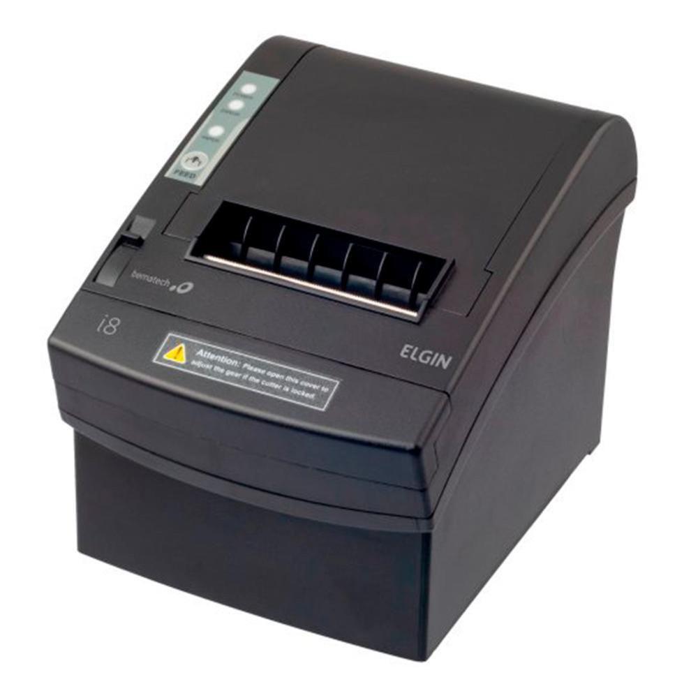 Impressora de Cupons Elgin I8, USB, Ethernet, Bivolt, Guilhotina, Preto - 46I8USECKD00