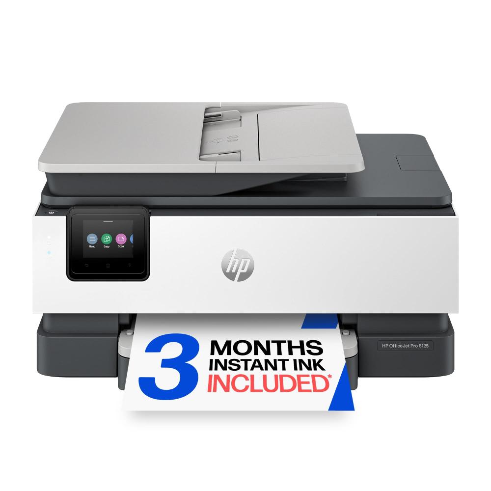 Impressora HP OfficeJet Pro 8125 Sem Fio Tudo-em-Um Colorida
