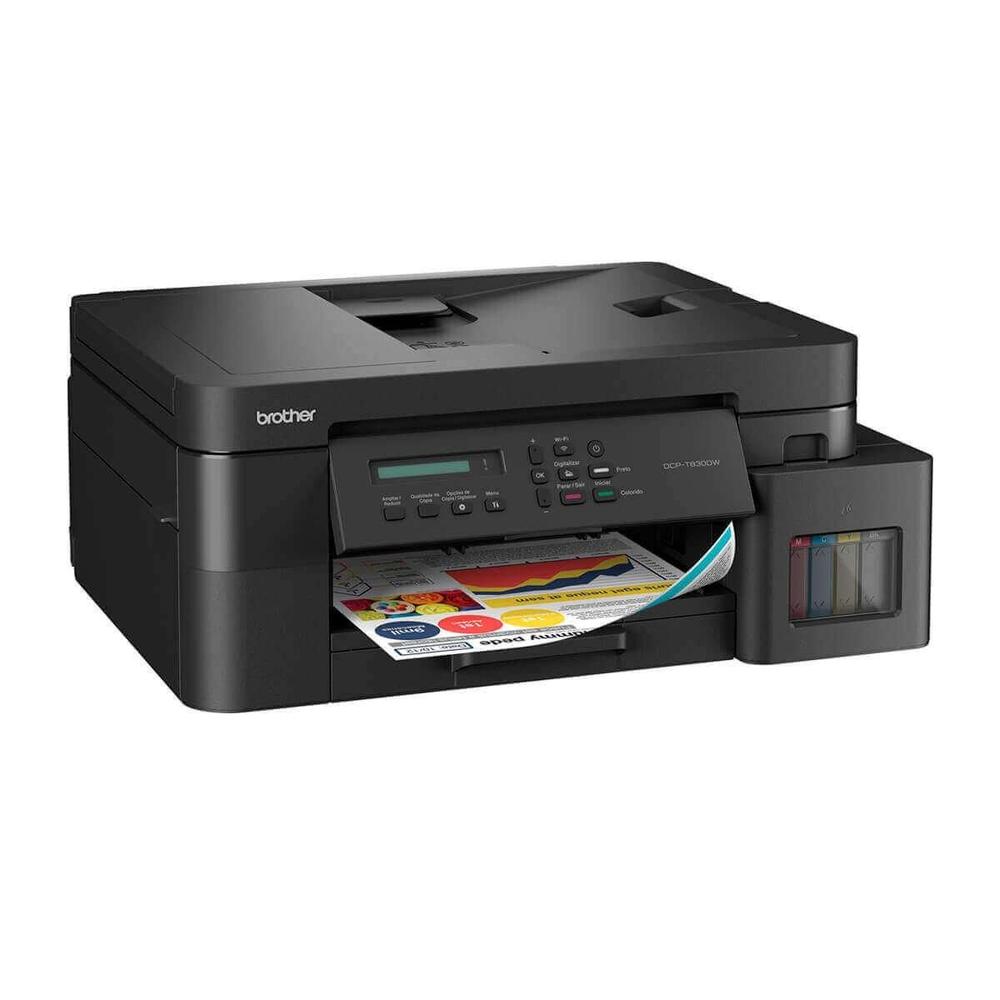 Impressora Multifuncional Brother DCP-T830DW Tanque de Tinta Colorida com Wirelles e Duplex 110v