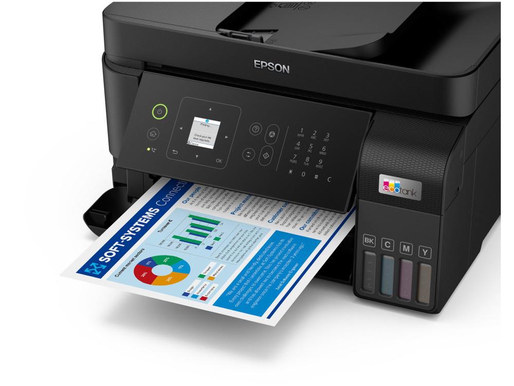Impressora Multifuncional Epson Ecotank L5590 - Tanque de Tinta Colorida USB Wi-Fi ADF - foto 2