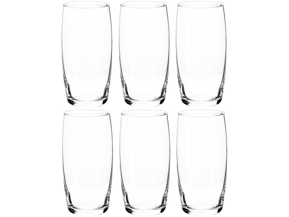 Jogo de Copos de Vidro 300ml 6 Peças Nadir