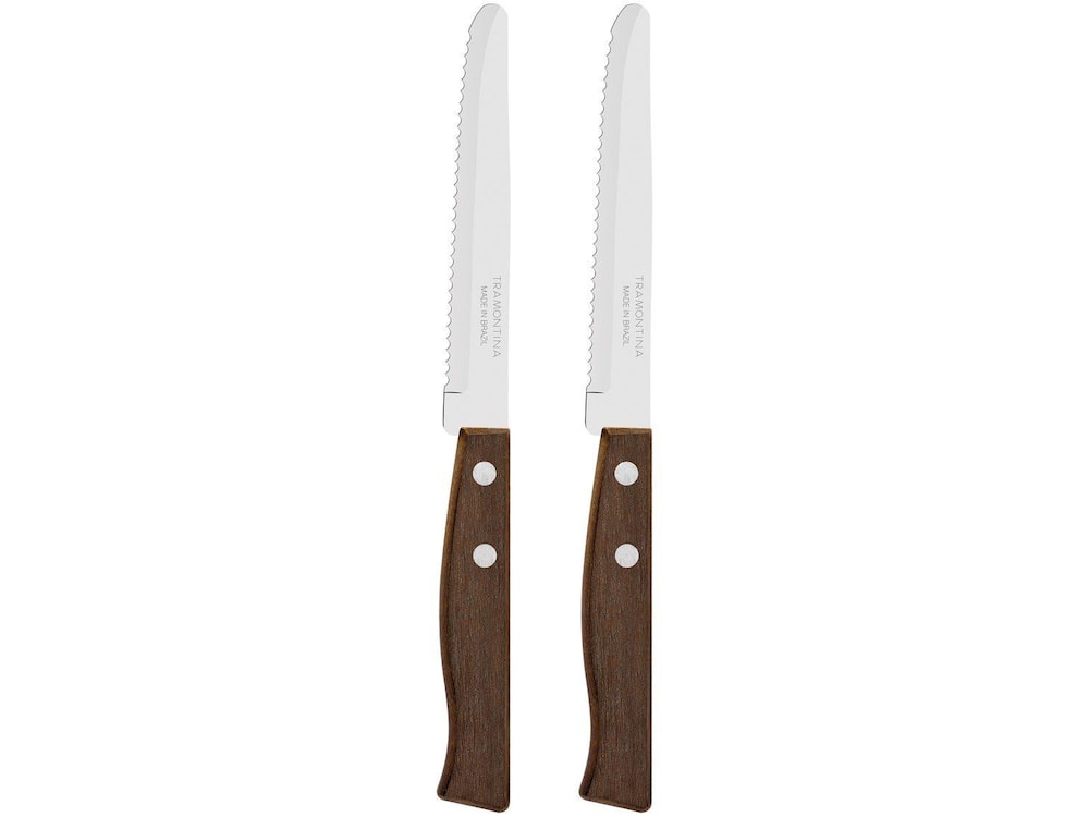Jogo de Facas Tramontina Inox Tradicional Marrom