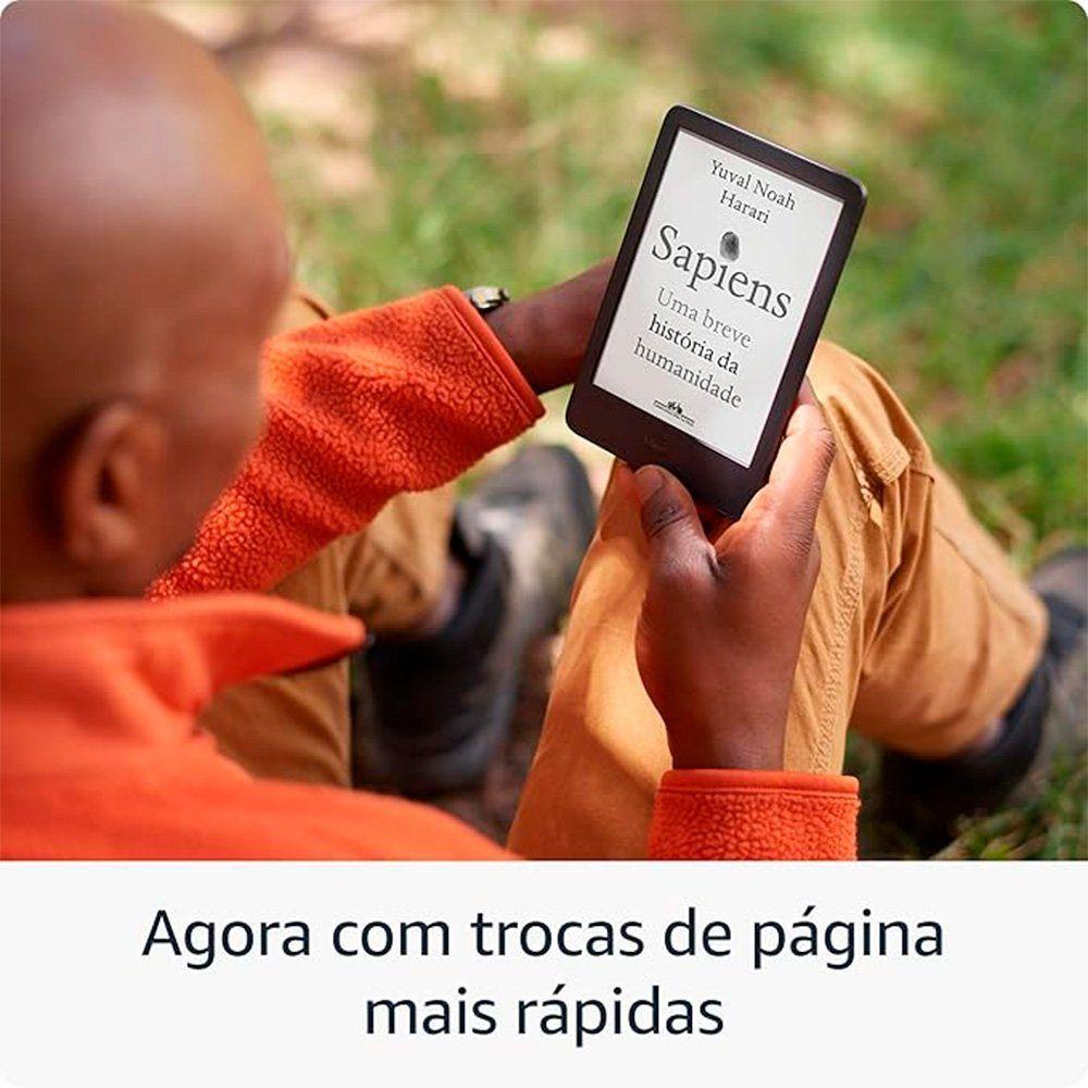 Kindle amazon modelo 2024 6", 16gb, tela antirreflexo, luz frontal ajustável, bateria de longa duração,... - foto 4