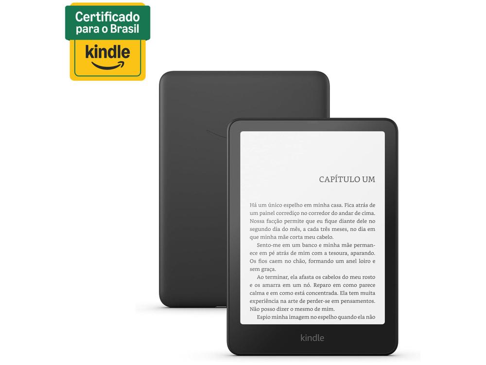 Kindle paperwhite 12ª geração 2024 amazon 7" 16gb 300 ppi wi-fi à prova de água preto metálico - foto 2