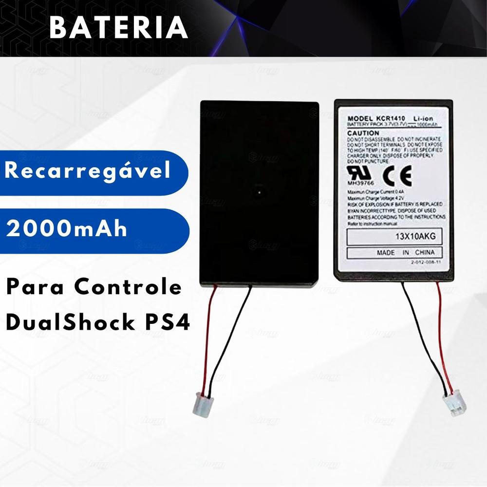 Kit Bateria Recarregável 2000mah Para Console Manete Controle Dualshock Playstation 4 PS4 + Cabo USB - foto 3