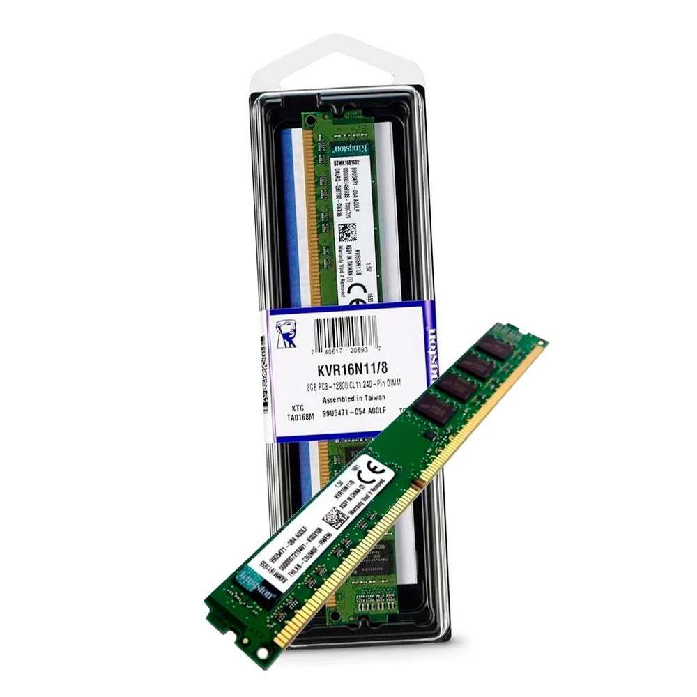 Kit Com 2 Memorias 8gb Ddr3 Kingston 1600mhz Kvr16n11/8 - foto 3