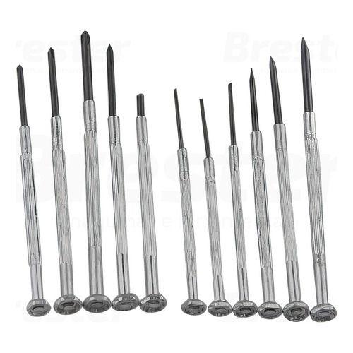 Kit Jogo Chaves De Precisão Relogio / Eletrônica Reparo Conserto Celular 11 Peças Fenda Philips Para...