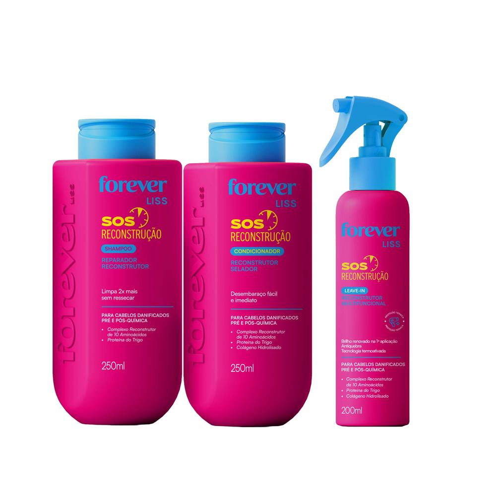 Kit Uso Diário SOS Reconstrução Forever Liss