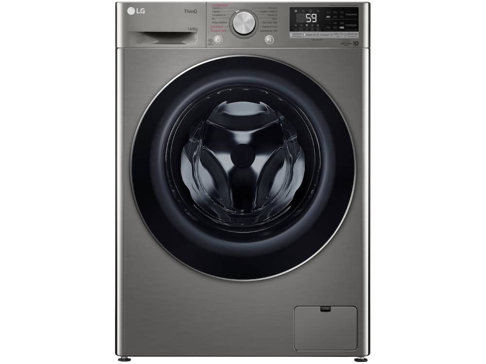 Lava e Seca LG 14kg Smart VC4 CV5014PC4 com Inteligência Artificial Água Quente e Fria Inox Look — 220V