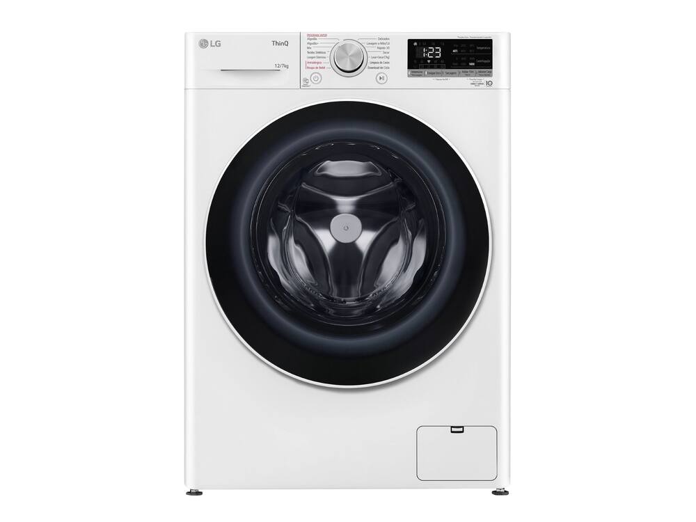 Lava e Seca LG Smart VC4 12 kg com Inteligência Artificial AIDD com TurboWash CV5012WCA