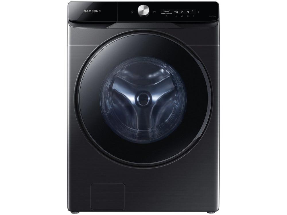 Lava e Seca 18 Kg Samsung Eco Bubble Preto e Inox com 25 Programas de Lavagem WD18T6500GVAZ