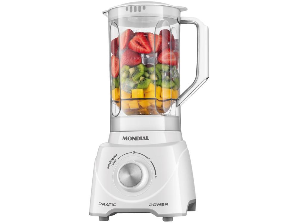 Liquidificador Mondial Pratic Power L-97-W 2 Velocidades + Pulsar 550W Branco