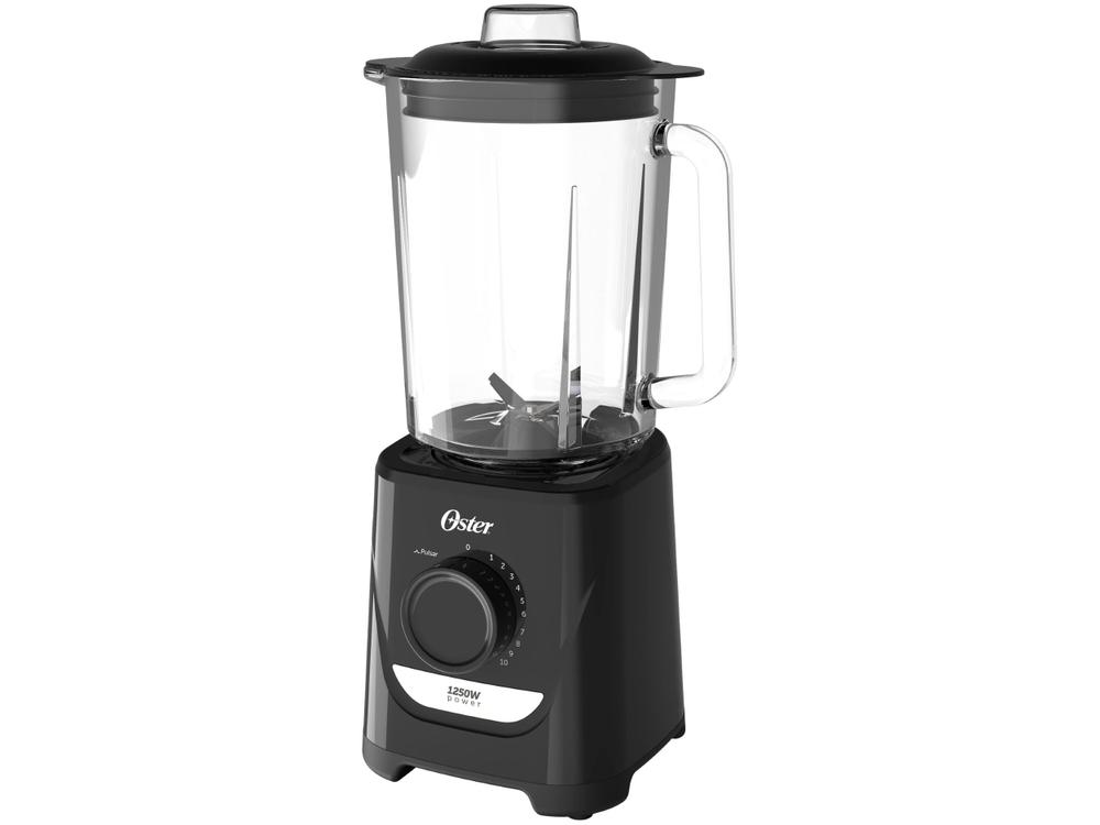 Liquidificador Oster Jarra de Vidro 2,2 Litros Preto 1250W 220V OLIQ520-220