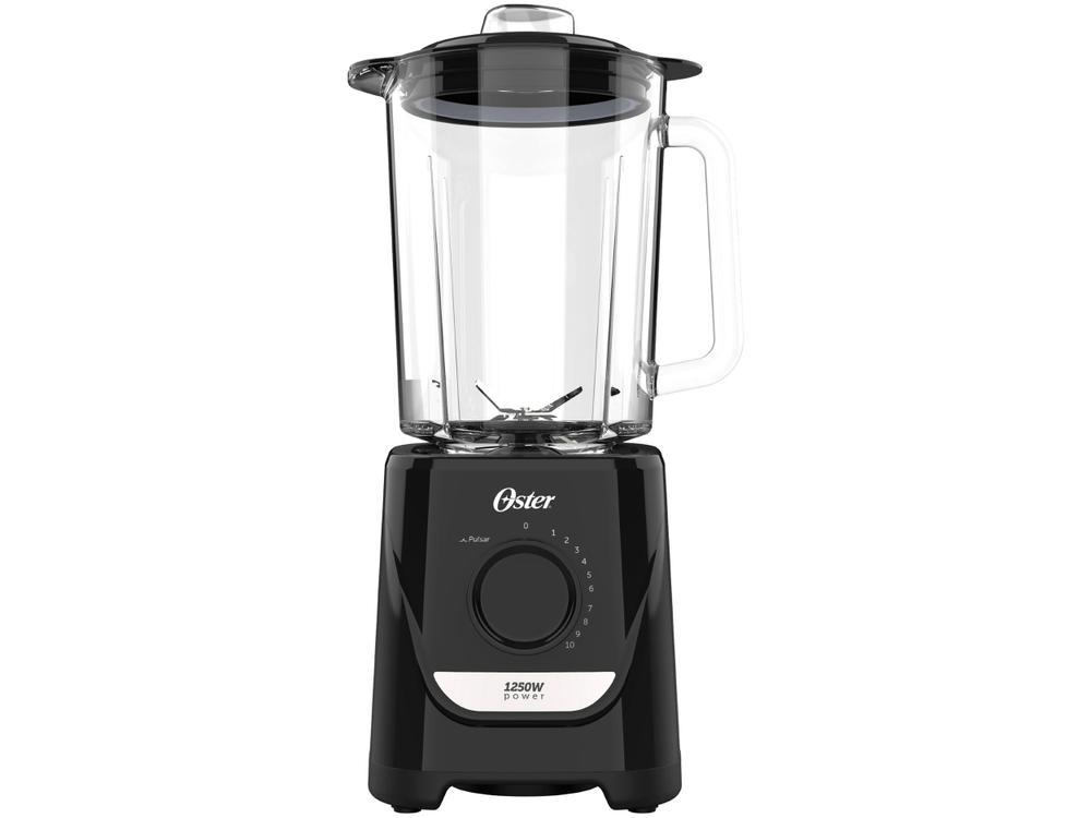 Liquidificador Oster Jarra de Vidro 2,2 Litros Preto 1250W 220V OLIQ520-220