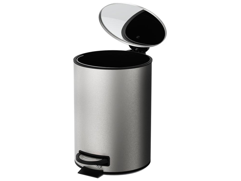 Lixeira Inox com Tampa com Pedal 5L Brinox Spin - foto 3