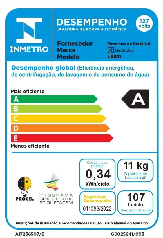 Máquina de Lavar Electrolux 11kg Branca Essential Care com Easy Clean e Filtro Fiapos (LES11) - foto 4