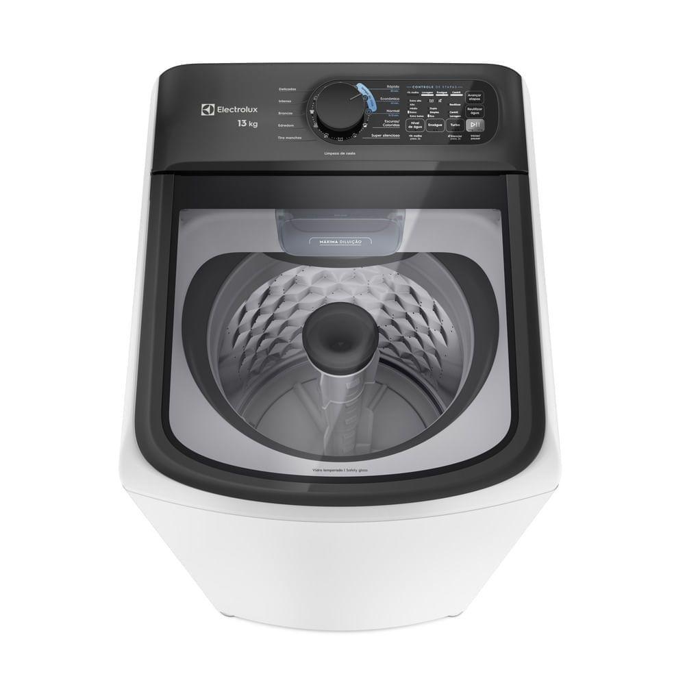 Máquina de Lavar Electrolux Efficient 13kg Branca Compacta, Econômica e Pré-diluição (LET13)