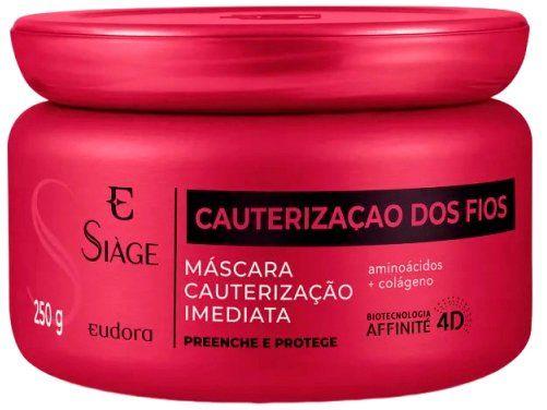 Máscara Capilar Cauterização Imediata Eudora Siàge Cauterização dos Fios 250g