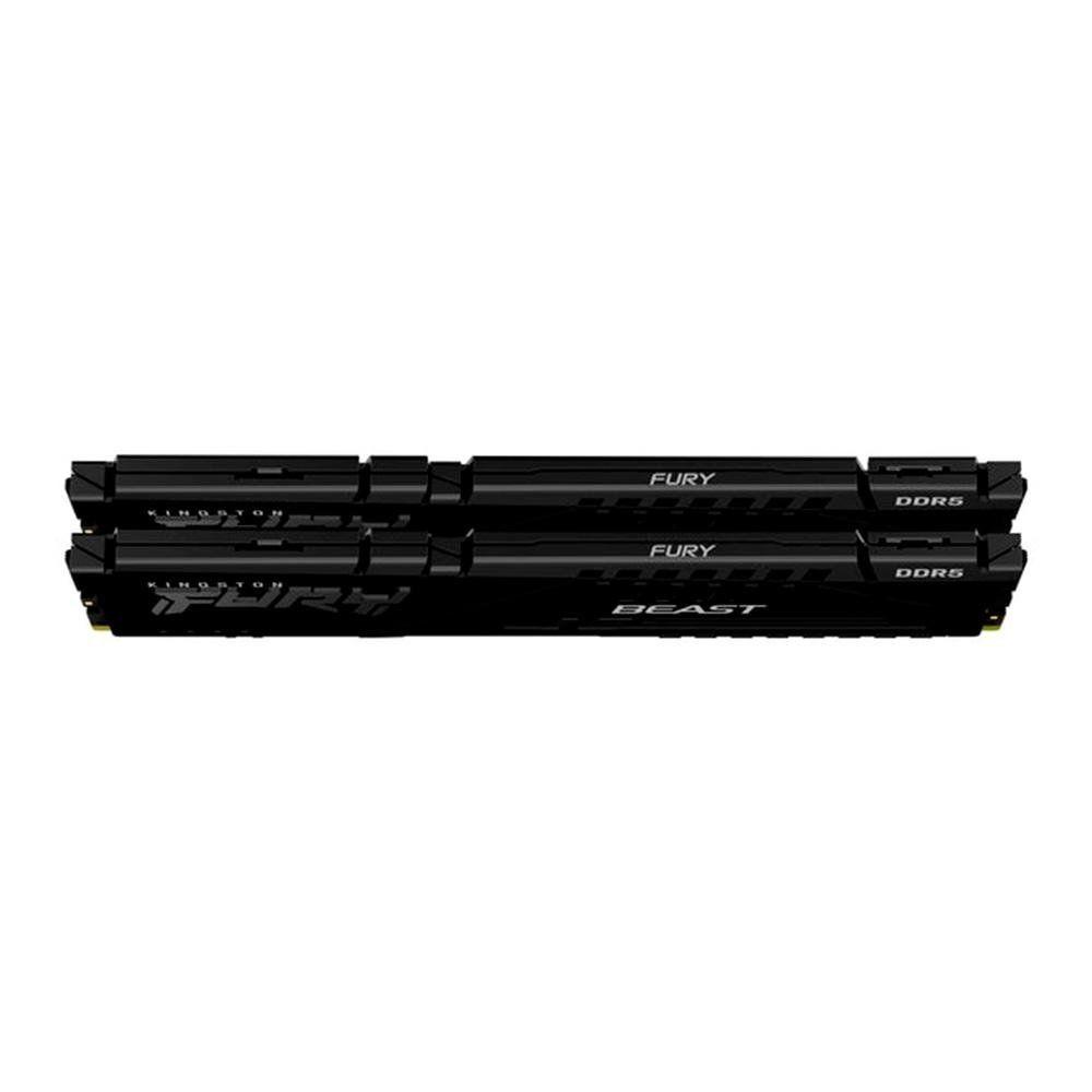 Memória RAM Kingston Fury Beast Expo, 16GB (2X8GB), 6000MT/s, DDR5, DIMM, CL30, Preto - KF560C30BBEK2-16