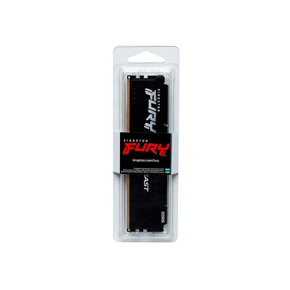 Memória RAM Kingston Fury Beast Expo, 32GB, 6000MT/s, DDR5, DIMM, CL30, Preto - KF560C30BBE-32