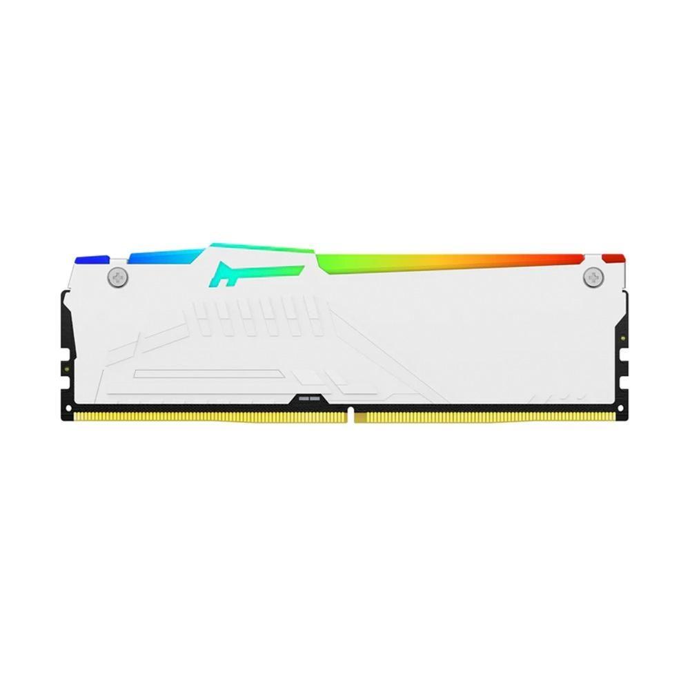 Memória RAM Kingston Fury Beast, RGB, 32GB (2x16GB), 5600MHz, DDR5, CL36, Branco - KF556C36BWEAK2-32