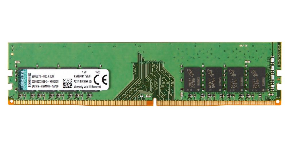 Memória RAM para PC DDR4 8GB 2400MHz Kingston KVR24N17S8 8