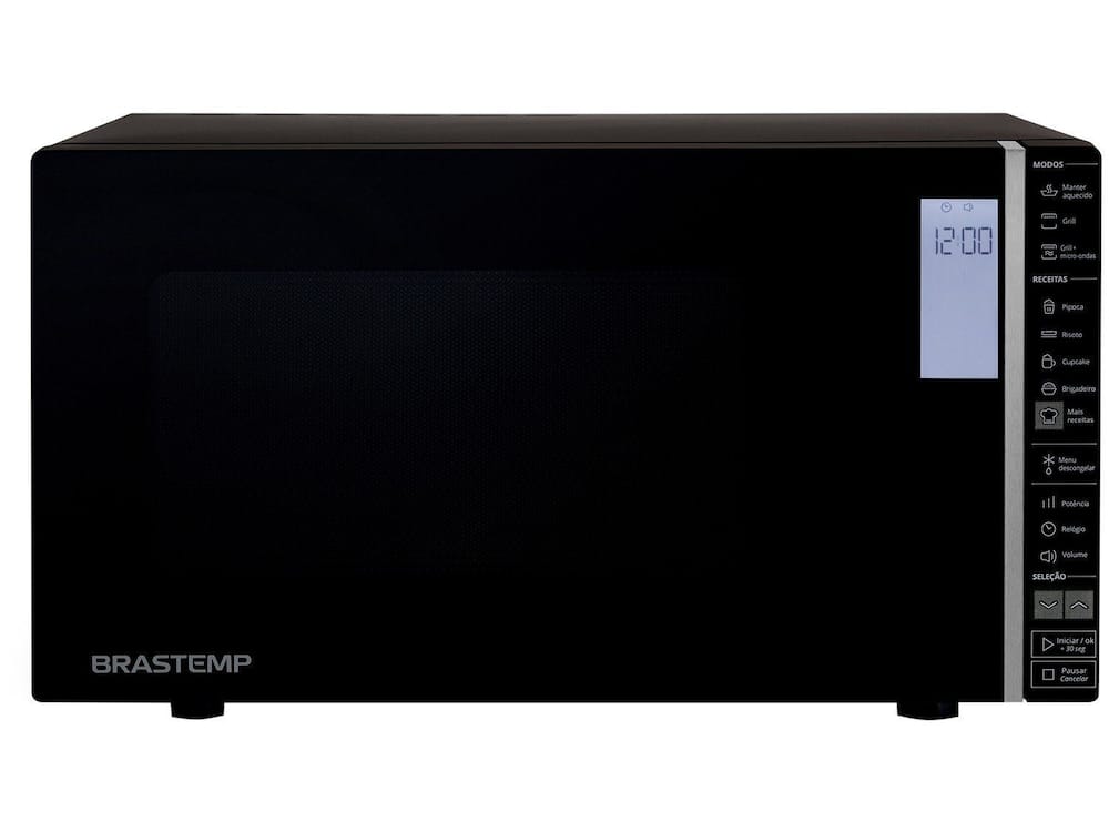 Micro-ondas Brastemp 32 Litros Preto com Grill e Painel Integrado - BMG45AE