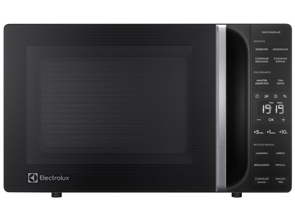 Micro-ondas Electrolux 23L Preto Efficient com Descongelamento Assistido (ME23P)