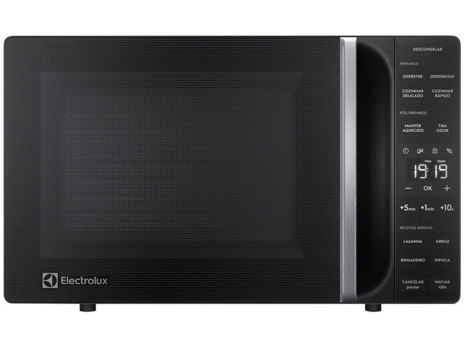 Micro-ondas Electrolux 23L Preto Efficient com Descongelamento Assistido (ME23P)