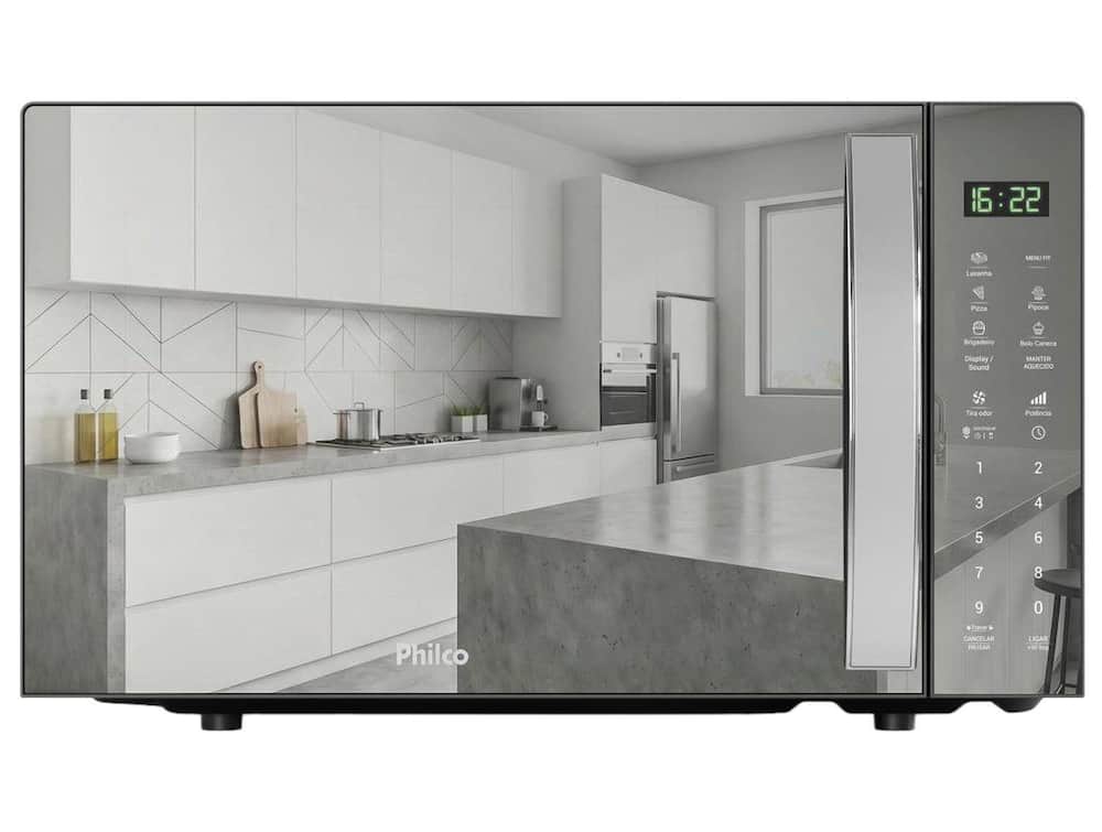 Micro-ondas Philco 28L Prata Espelhado PMO31S