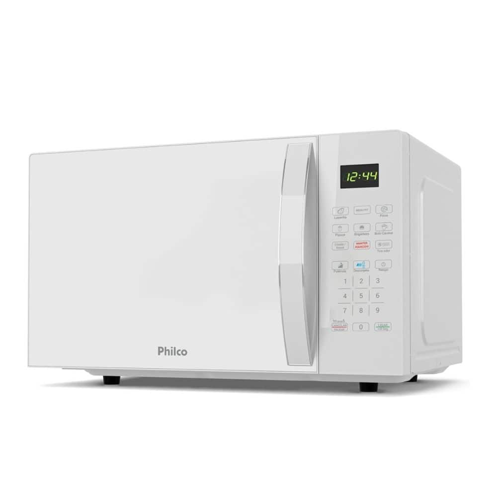 Microondas Philco PMO30B 28L 1100W Com Função Descongelar Rápido, Trava de Segurança e Display Digital