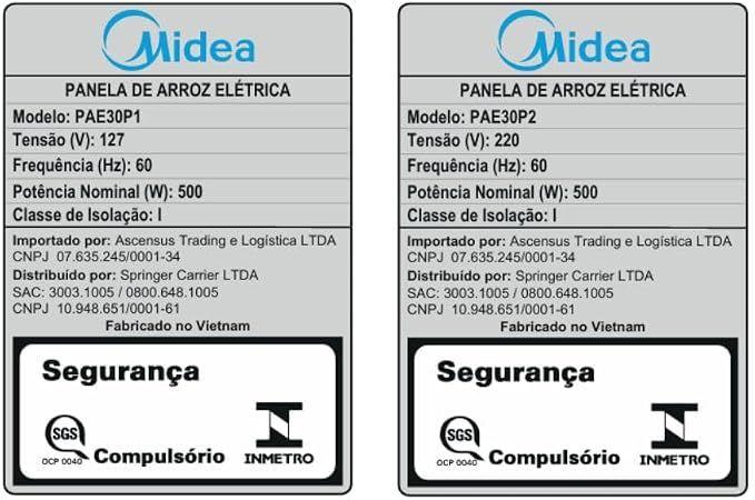 Midea Panela de Arroz Elétrica 3L Preta PAE30P1 127v - foto 5