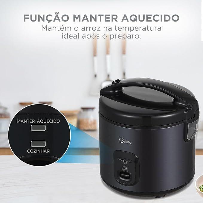Midea Panela de Arroz Elétrica 3L Preta PAE30P1 127v - foto 4