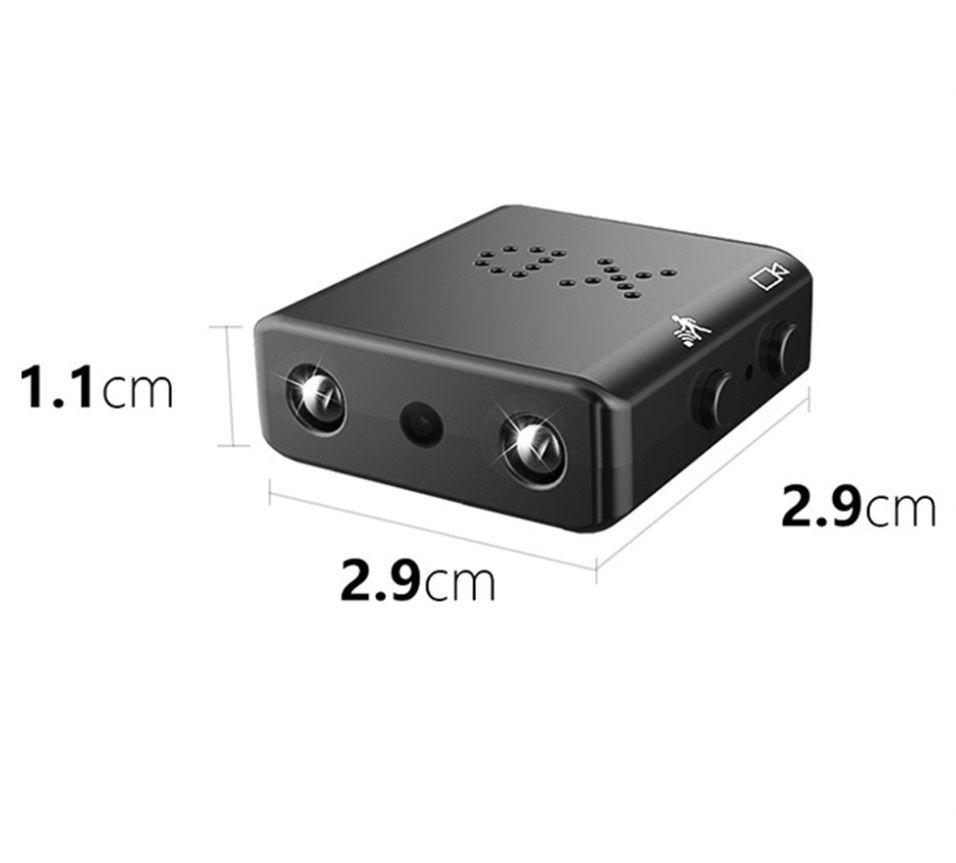 Mini Câmera Escondida XD-1 C/ Bateria Micro Filmadora Segurança Visão Noturna Video Audio Full HD