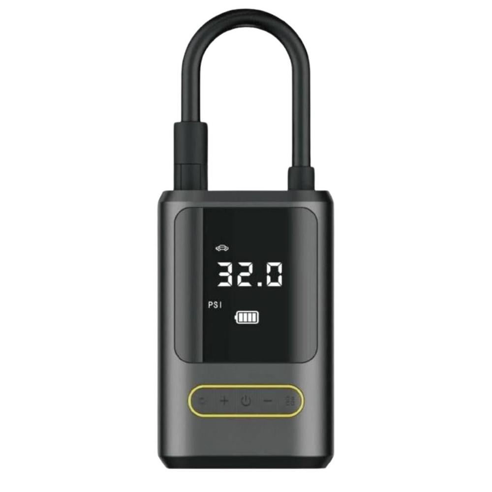 Mini Compressor De Ar Digital Portátil Recarregável Usb Bico Calibrador - Time
