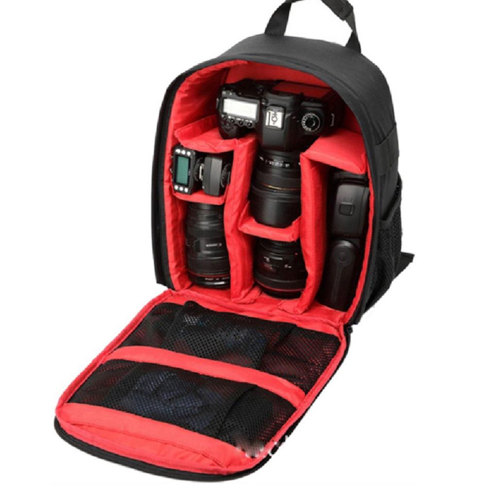 Mochila Fotografica Compacta Para Câmera E Acessórios C/ Alça Para Tripé