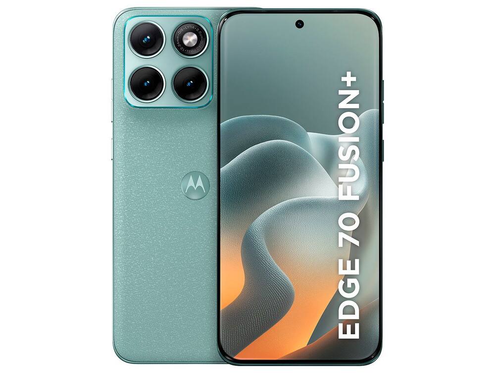 Motorola Edge 70 Fusion+ Verde Claro 5G 256GB 24GB (12GB RAM + 12GB RAM Boost) Câmera 50MP Sony Lytia 710...