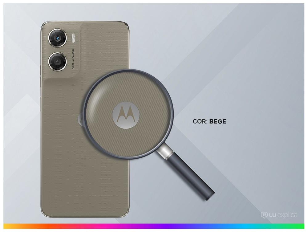 Motorola moto g06 4g tela 6.9 256gb 4gb+8gb ram boost bege cor:bege - foto 3