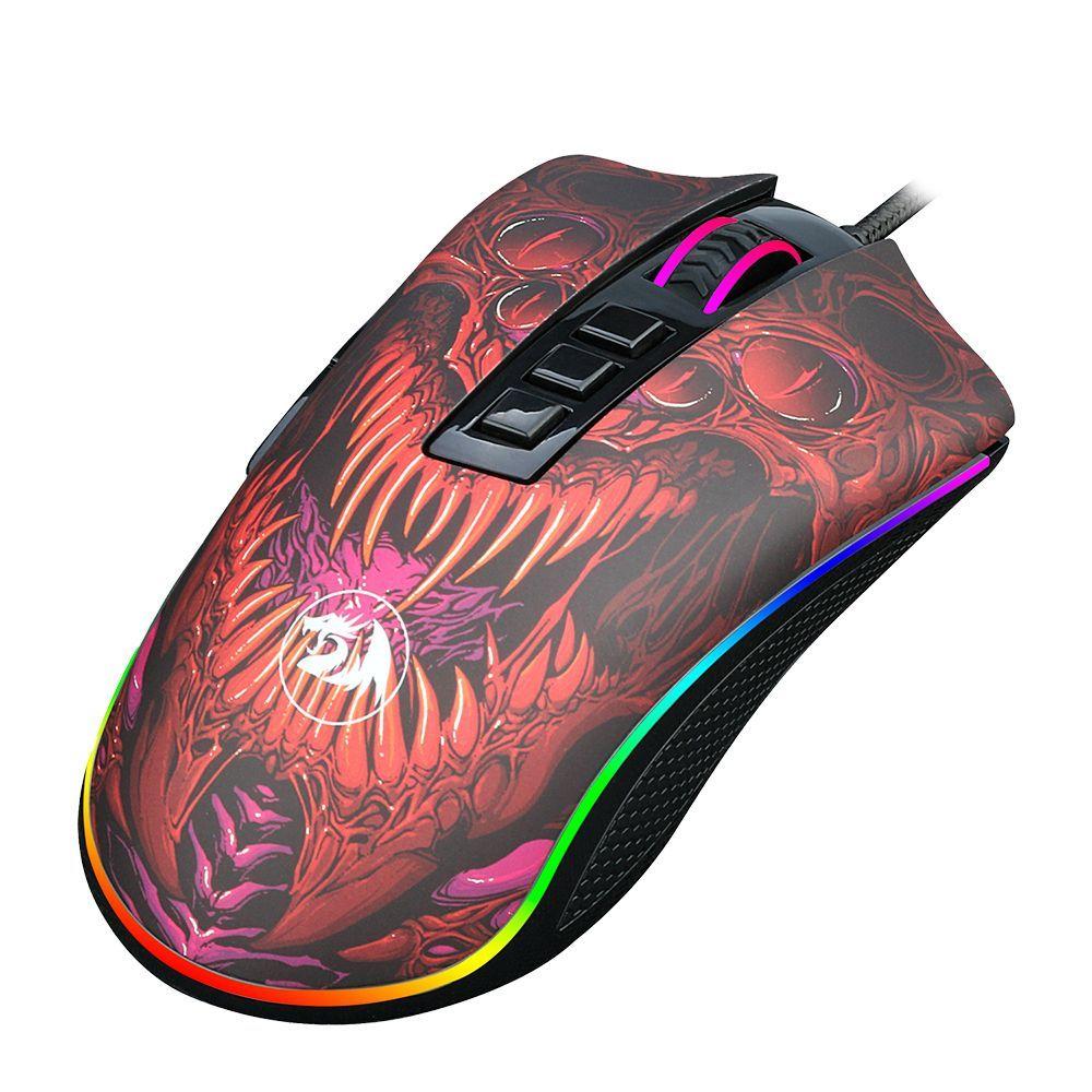 Mouse Gamer Redragon Infernal Dragon Ryu, RGB, 16000DPI, 8 Botões, Preto - ID711 - foto 4