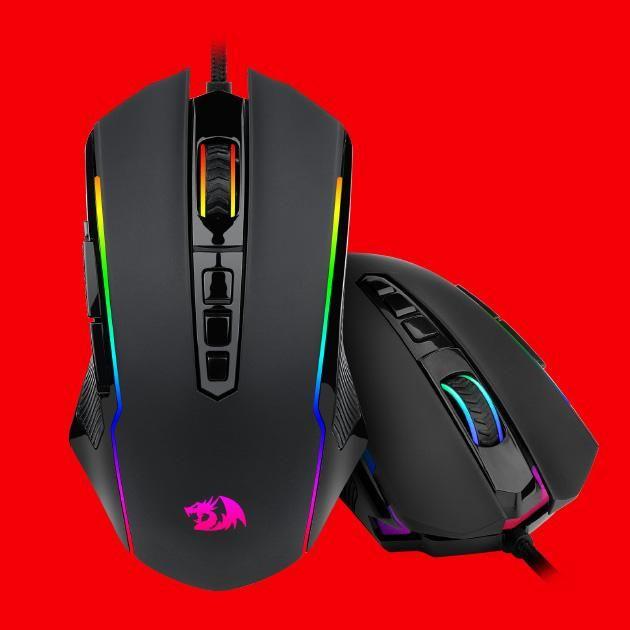 Mouse Gamer Redragon Ranger Basic - 4000dpi - 9 Botões - Iluminação RGB - Preto - M910-K