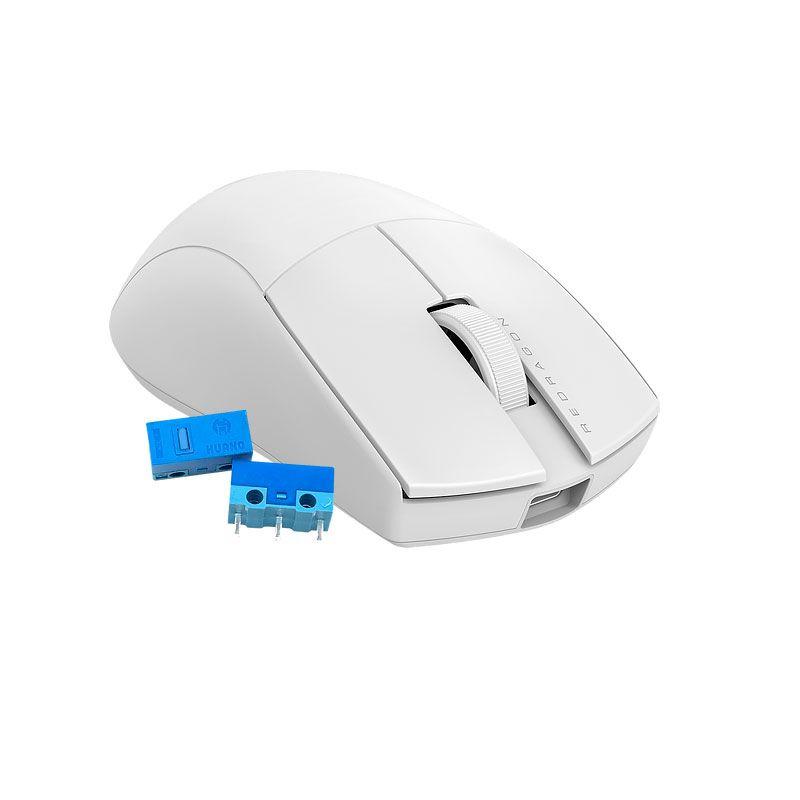 Mouse Gamer sem Fio Redragon King 4K Pro - 26000dpi - 7 Botões - 4000Hz - Branco - M916W-PRO-4K