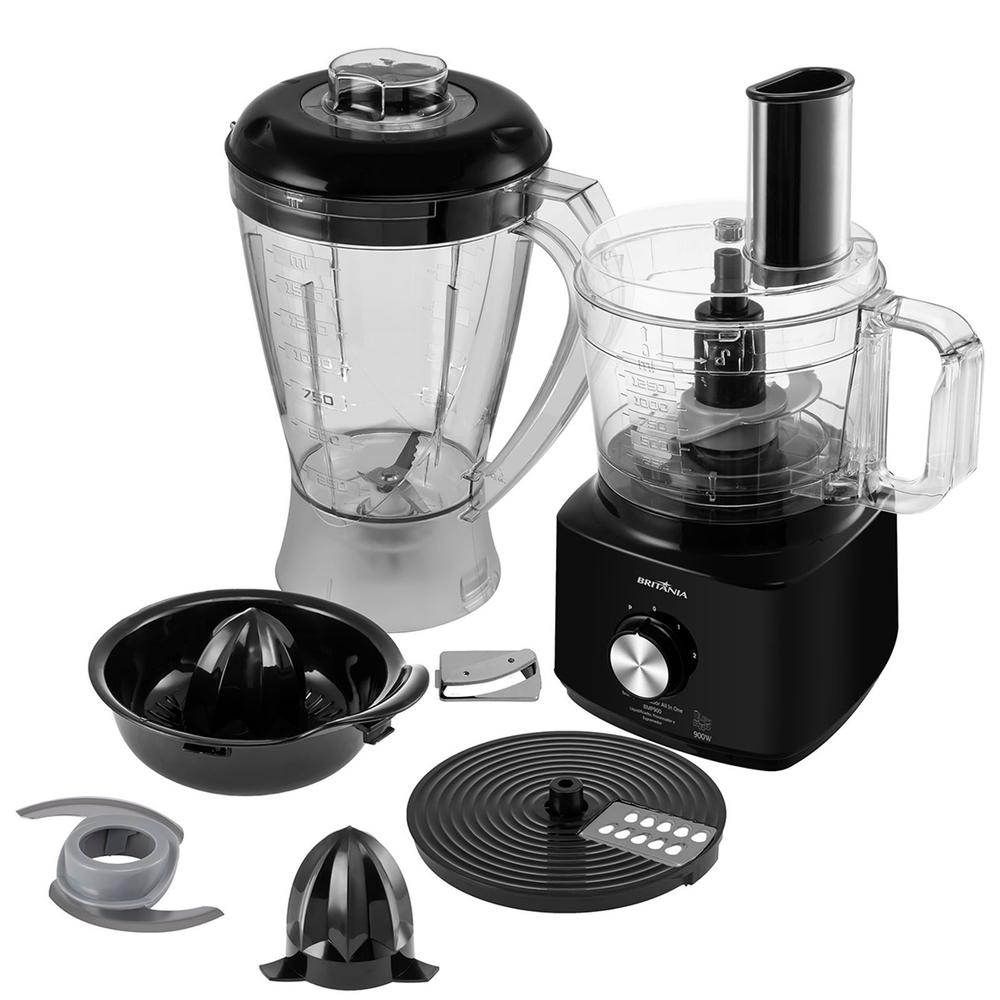 Multiprocessador Britânia 5 em 1 900W All In One BMP900 Preto 127V