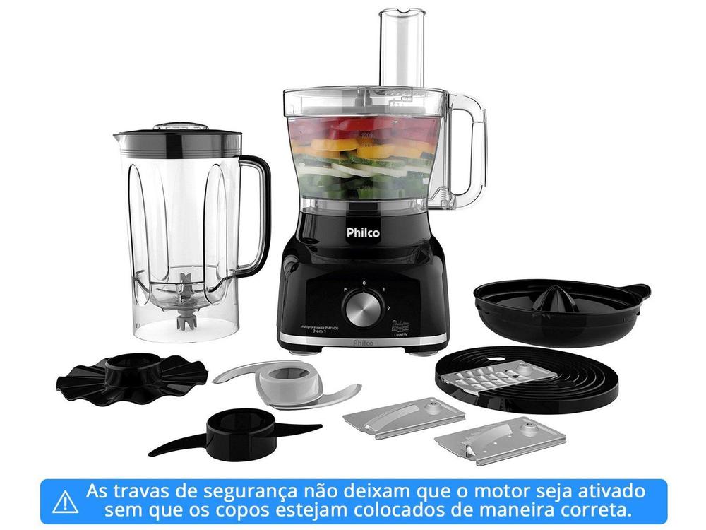 Multiprocessador Philco PMP1600 2 Velocidades+Pulsar 1400W