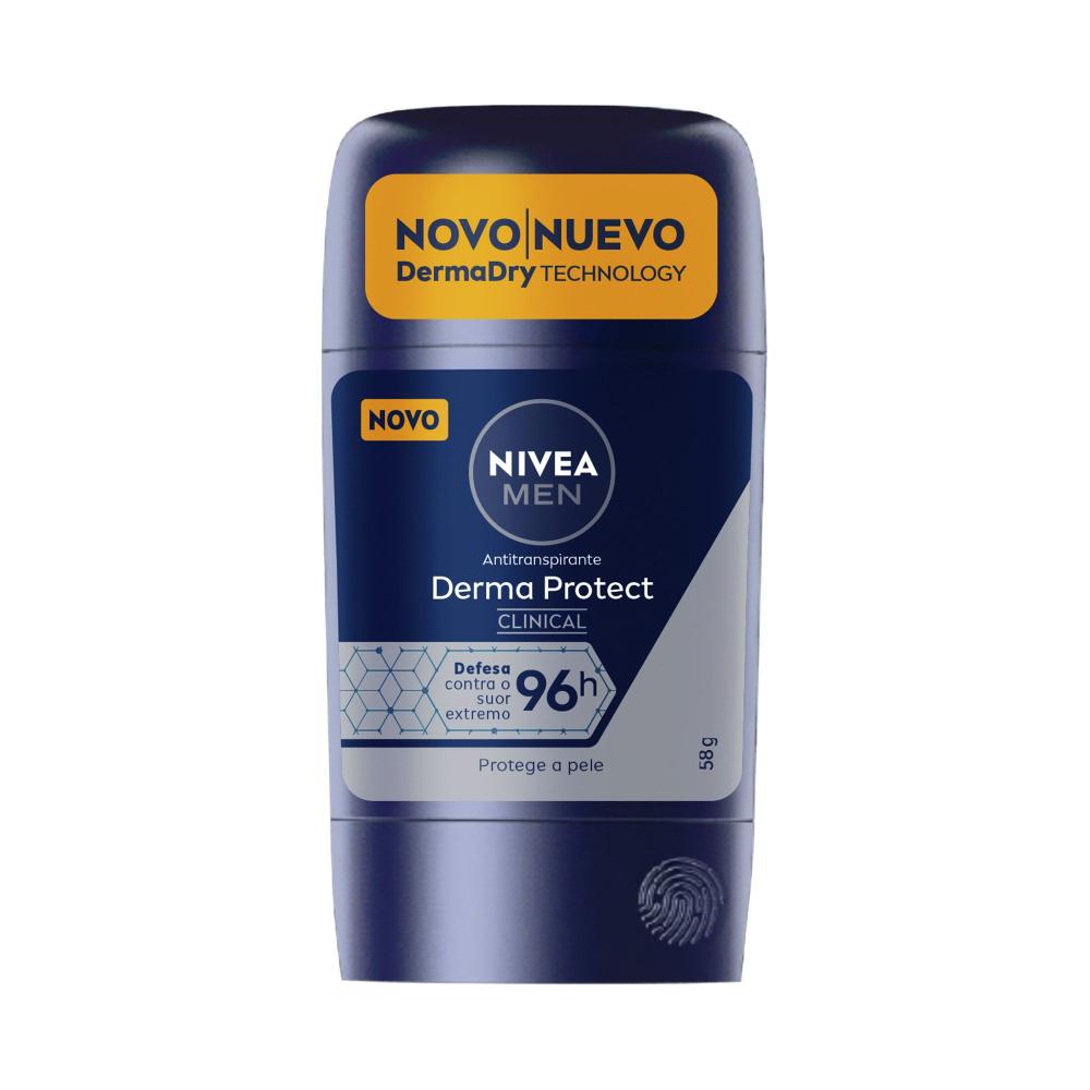 Desodorante Stick Antitranspirante Nivea Men Clinical Derma Protect Masculino 96 horas