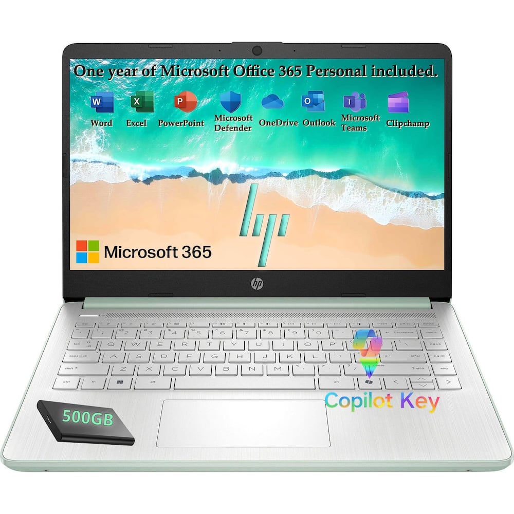 Notebook HP 2026 Intel N150 128GB+500GB Copilot IA