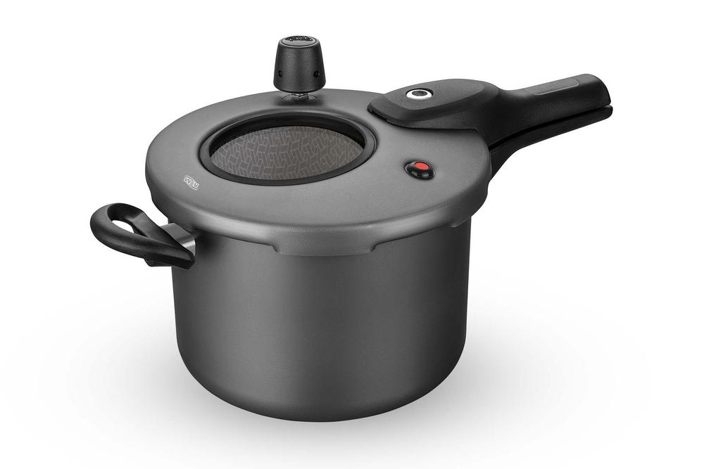 Panela De Pressão C/ Visor De Vidro 4,5L Antiaderente - mta